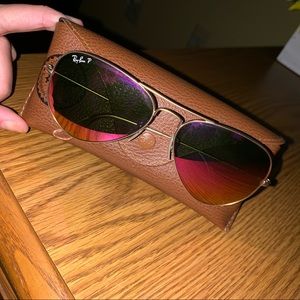 Authentic Ray-Ban aviator sunglasses